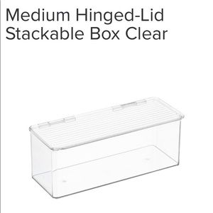 Medium inter design hinged lid bin